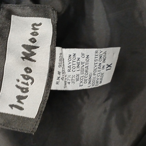 Vintage Indigo Moon Art Jacket Size 1X - Picture 8 of 8